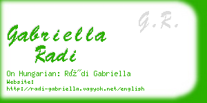 gabriella radi business card